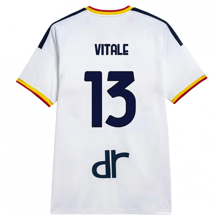 Danxen Heren Leonardo Vitale #13 Wit Geel Rood Uitshirt Uittenue 2026/27 T-Shirt België