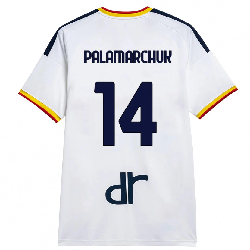 Danxen Heren Cristiano Palamarchuk #14 Wit Geel Rood Uitshirt Uittenue 2026/27 T-Shirt België
