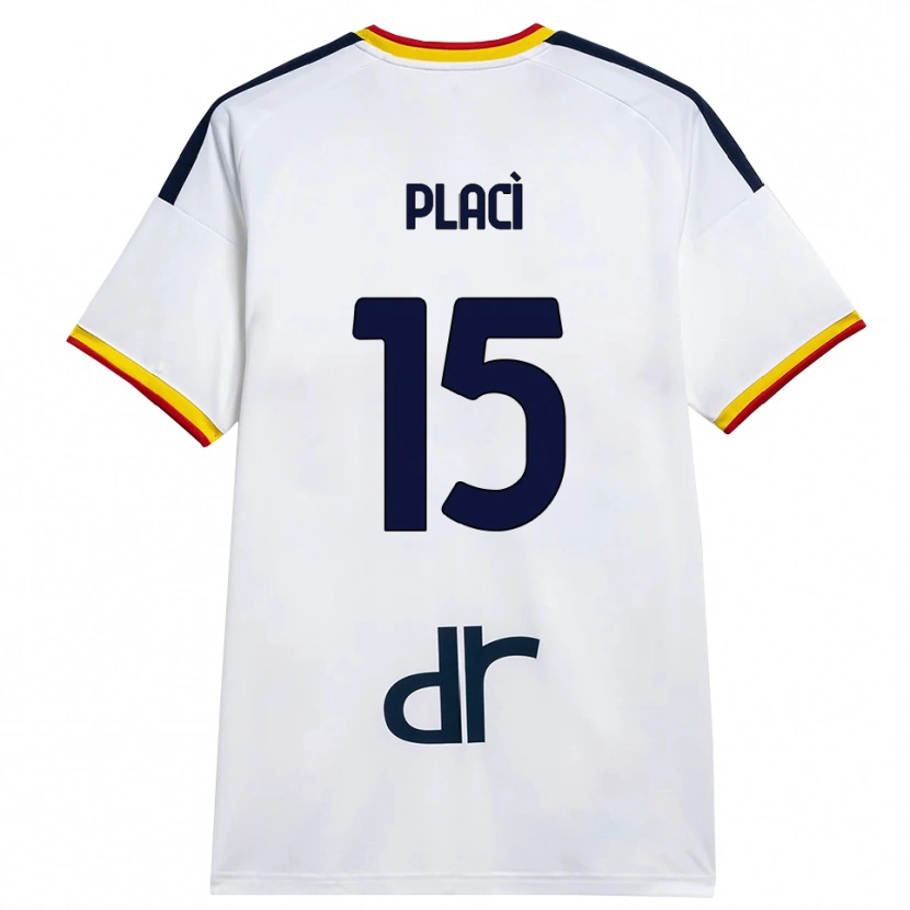 Danxen Heren Davide Placì #15 Wit Geel Rood Uitshirt Uittenue 2026/27 T-Shirt België