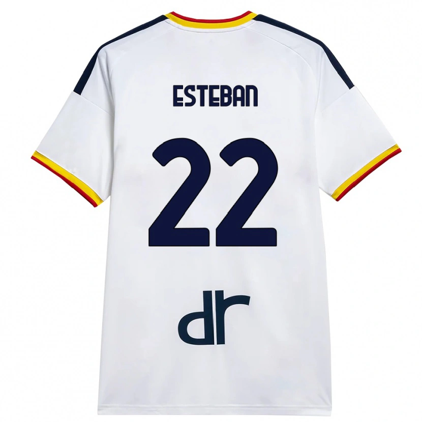 Danxen Heren Paco Esteban #22 Wit Geel Rood Uitshirt Uittenue 2026/27 T-Shirt België