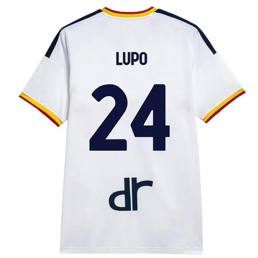 Danxen Heren Christian Lupo #24 Wit Geel Rood Uitshirt Uittenue 2026/27 T-Shirt België