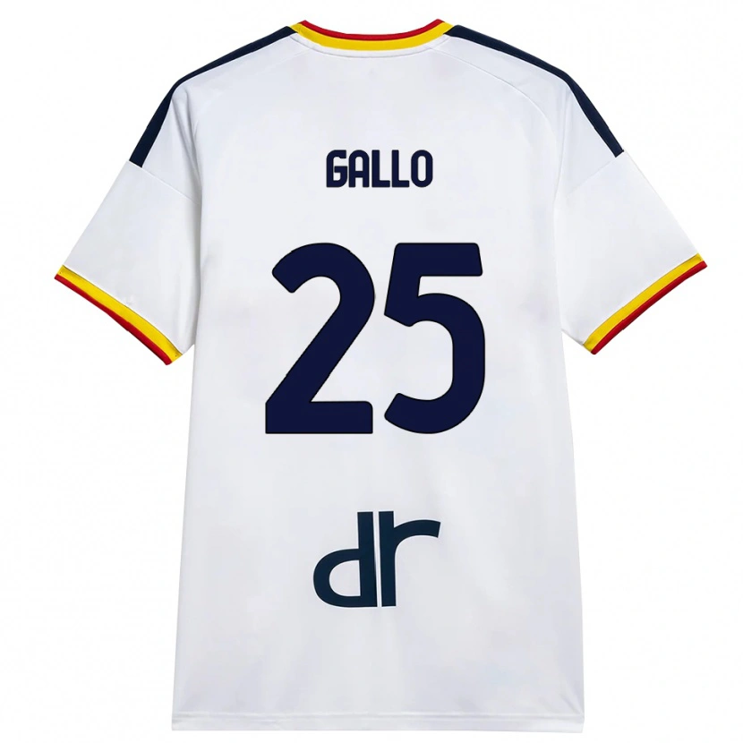 Danxen Heren Antonino Gallo #25 Wit Geel Rood Uitshirt Uittenue 2026/27 T-Shirt België