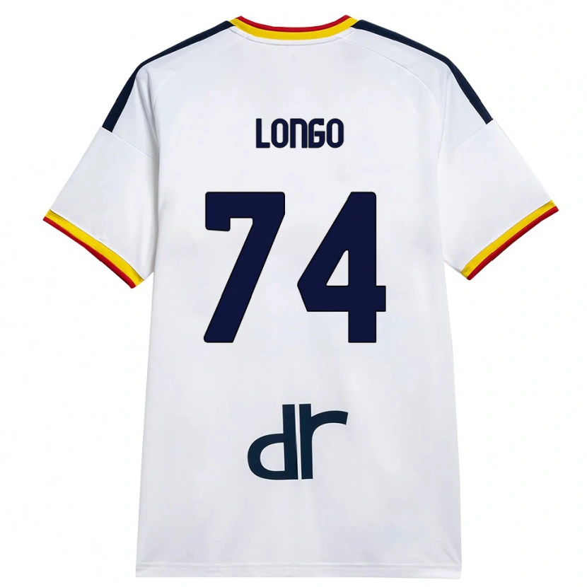 Danxen Heren Francesco Longo #74 Wit Geel Rood Uitshirt Uittenue 2026/27 T-Shirt België