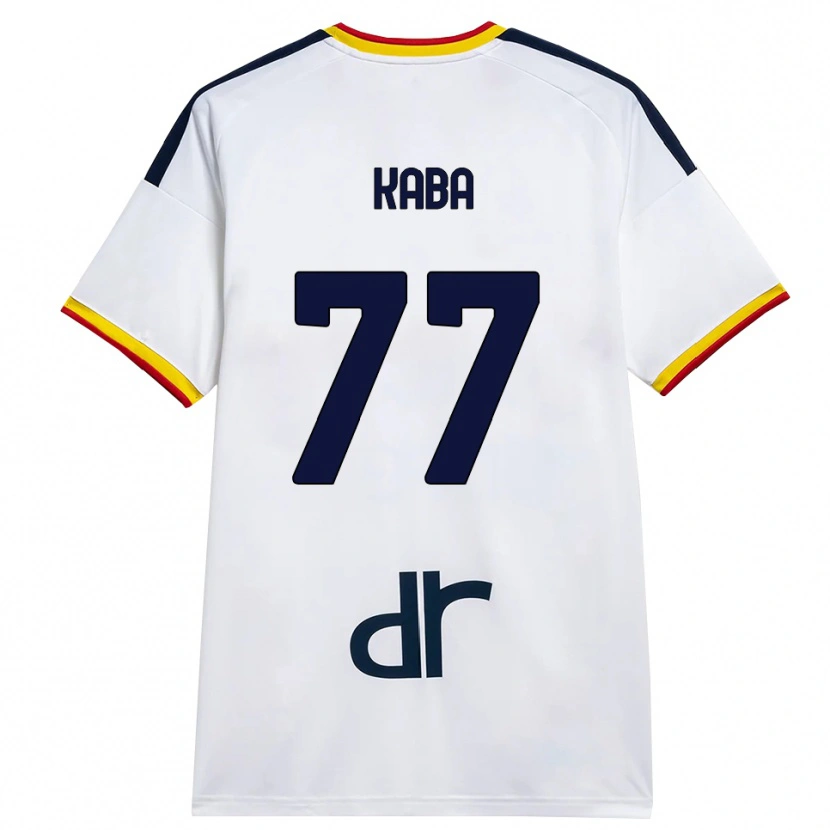 Danxen Heren Mohamed Kaba #77 Wit Geel Rood Uitshirt Uittenue 2026/27 T-Shirt België