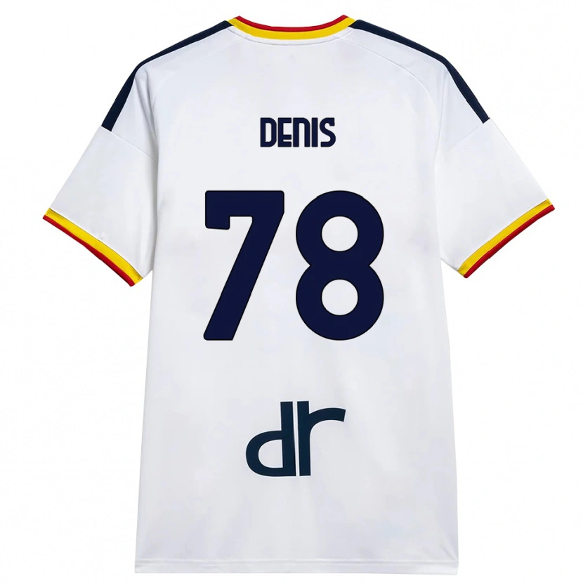 Danxen Heren Max Denis #78 Wit Geel Rood Uitshirt Uittenue 2026/27 T-Shirt België