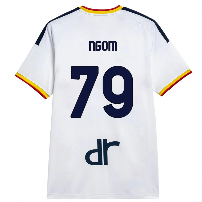 Danxen Heren Oumar Ngom #79 Wit Geel Rood Uitshirt Uittenue 2026/27 T-Shirt België