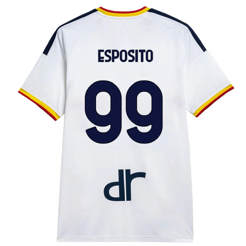 Danxen Heren Pasquale Esposito #99 Wit Geel Rood Uitshirt Uittenue 2026/27 T-Shirt België