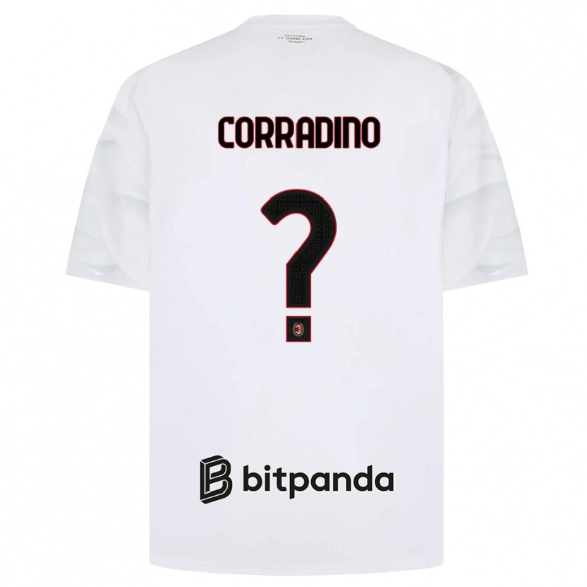 Danxen Heren Riccardo Corradino #0 Wit Rood Zwart Uitshirt Uittenue 2026/27 T-Shirt België