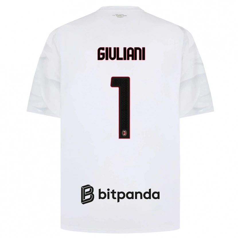 Danxen Heren Laura Giuliani #1 Wit Rood Zwart Uitshirt Uittenue 2026/27 T-Shirt België