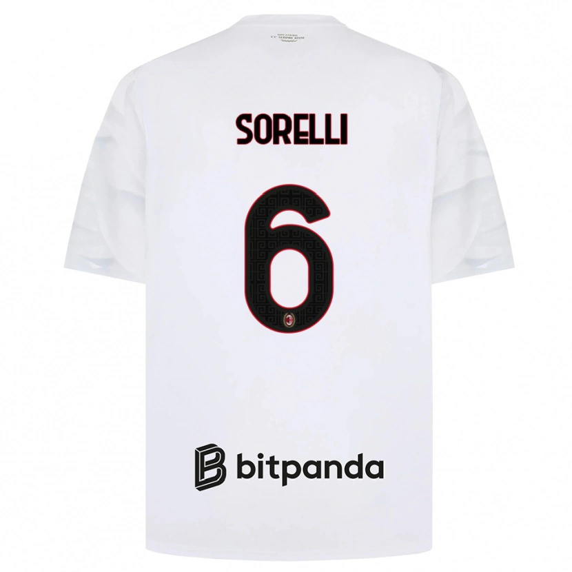Danxen Heren Nadine Sorelli #6 Wit Rood Zwart Uitshirt Uittenue 2026/27 T-Shirt België