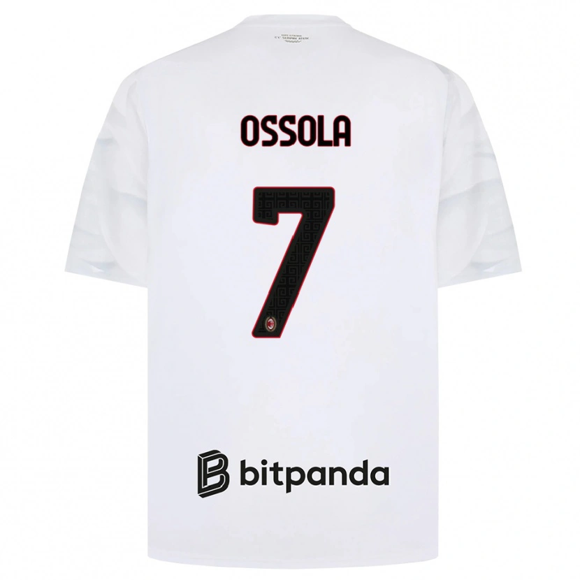 Danxen Heren Lorenzo Ossola #7 Wit Rood Zwart Uitshirt Uittenue 2026/27 T-Shirt België