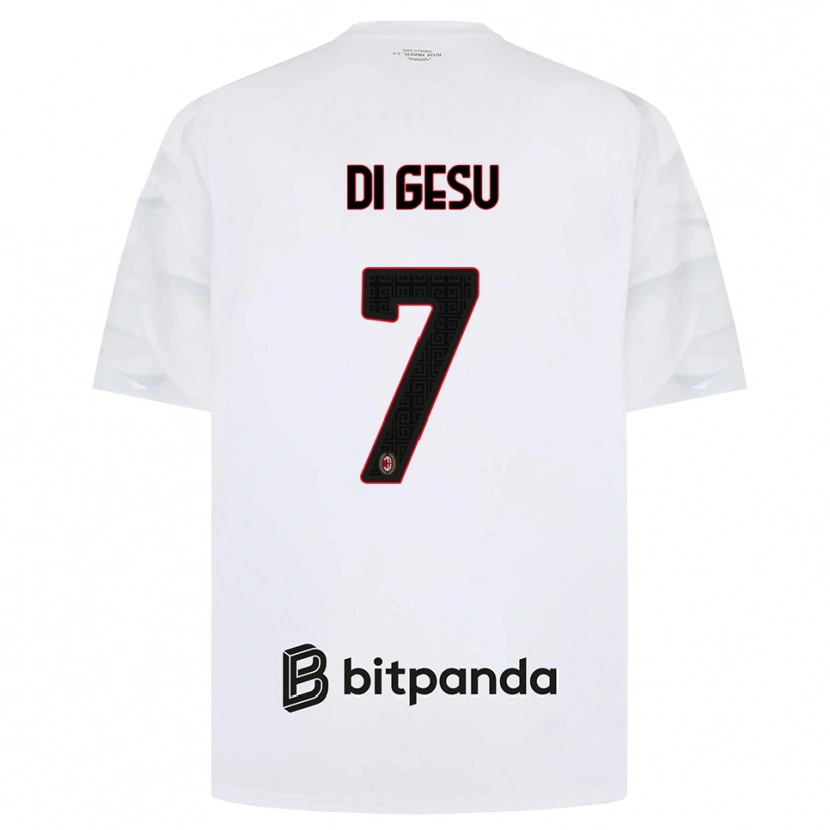 Danxen Heren Enrico Di Gesu #7 Wit Rood Zwart Uitshirt Uittenue 2026/27 T-Shirt België