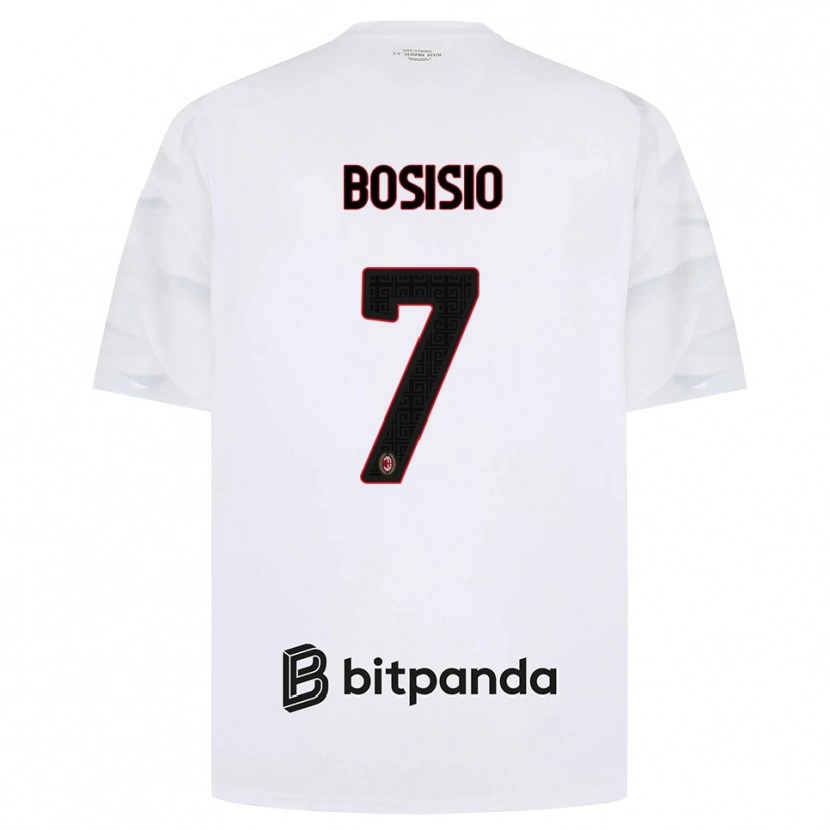 Danxen Heren Josue Bosisio #7 Wit Rood Zwart Uitshirt Uittenue 2026/27 T-Shirt België