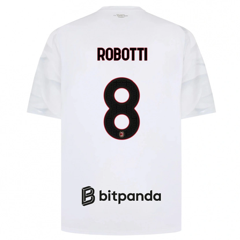 Danxen Heren Giovanni Robotti #8 Wit Rood Zwart Uitshirt Uittenue 2026/27 T-Shirt België