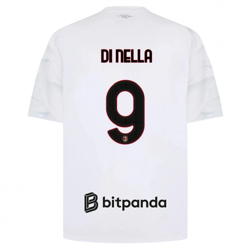 Danxen Heren Ludovico Di Nella #9 Wit Rood Zwart Uitshirt Uittenue 2026/27 T-Shirt België