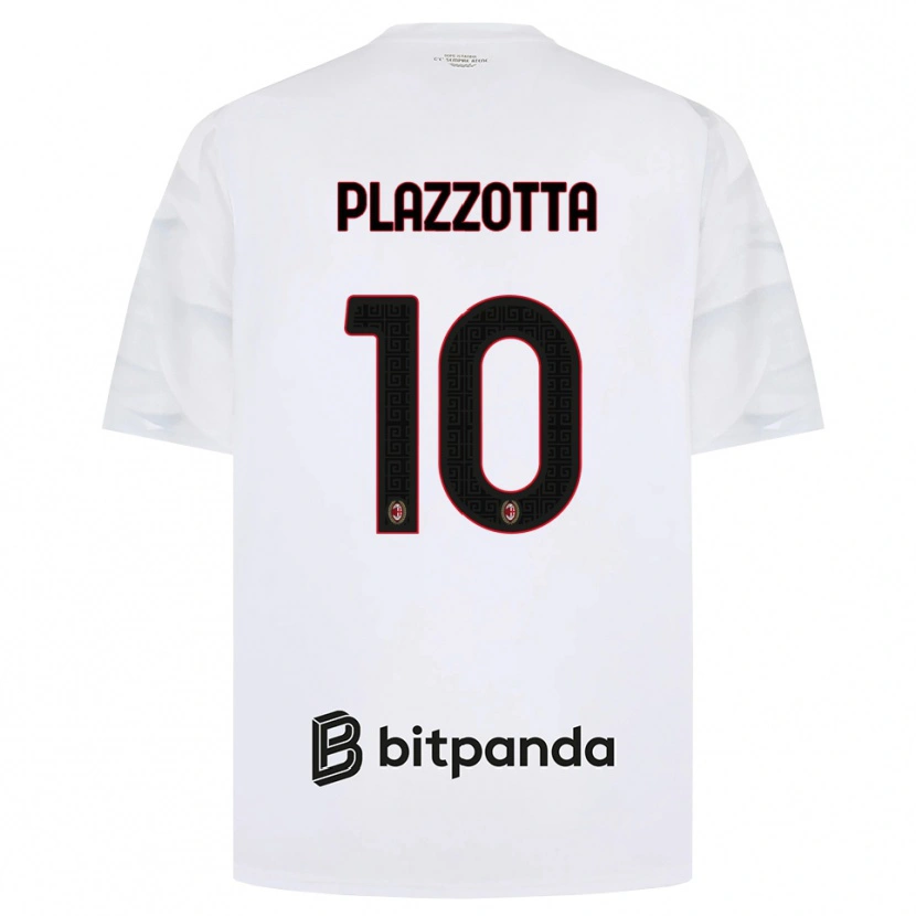Danxen Heren Filippo Plazzotta #10 Wit Rood Zwart Uitshirt Uittenue 2026/27 T-Shirt België