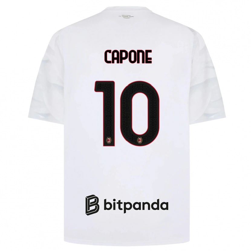 Danxen Heren Andrea Capone #10 Wit Rood Zwart Uitshirt Uittenue 2026/27 T-Shirt België