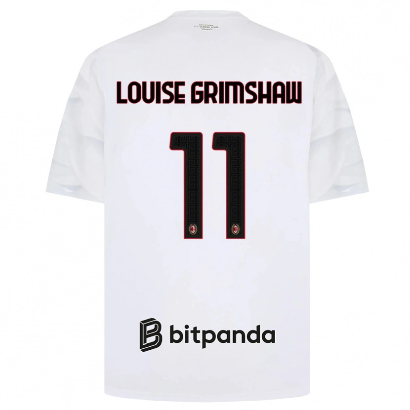 Danxen Heren Christy Louise Grimshaw #11 Wit Rood Zwart Uitshirt Uittenue 2026/27 T-Shirt België