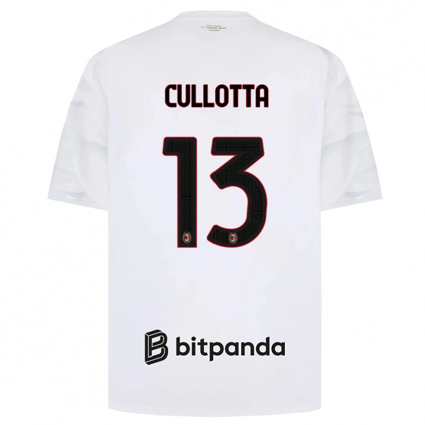 Danxen Heren Andrea Cullotta #13 Wit Rood Zwart Uitshirt Uittenue 2026/27 T-Shirt België