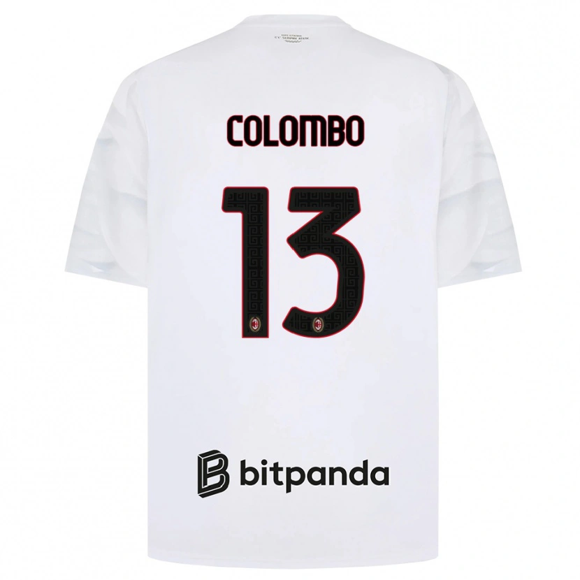 Danxen Heren Federico Colombo #13 Wit Rood Zwart Uitshirt Uittenue 2026/27 T-Shirt België
