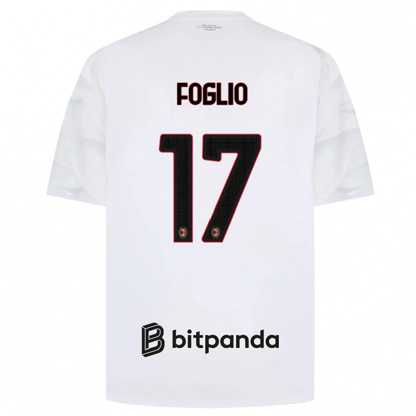 Danxen Heren Christian Foglio #17 Wit Rood Zwart Uitshirt Uittenue 2026/27 T-Shirt België