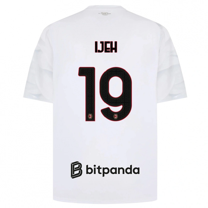 Danxen Heren Evelyn Ijeh #19 Wit Rood Zwart Uitshirt Uittenue 2026/27 T-Shirt België