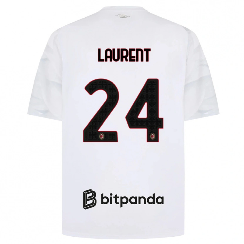 Danxen Heren Emelyne Ann-Emmanuelle Laurent #24 Wit Rood Zwart Uitshirt Uittenue 2026/27 T-Shirt België