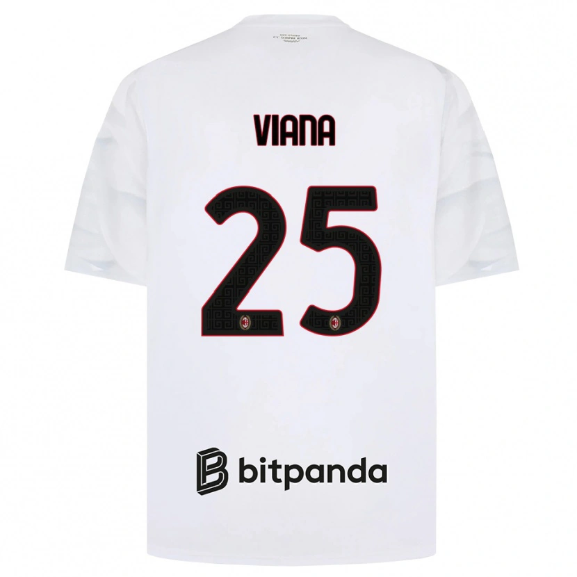 Danxen Heren Viana Seedorf #25 Wit Rood Zwart Uitshirt Uittenue 2026/27 T-Shirt België
