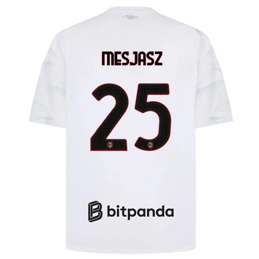 Danxen Heren Malgorzata Mesjasz #25 Wit Rood Zwart Uitshirt Uittenue 2026/27 T-Shirt België