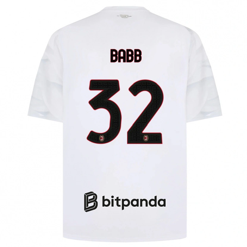 Danxen Heren Selena Delia Babb #32 Wit Rood Zwart Uitshirt Uittenue 2026/27 T-Shirt België