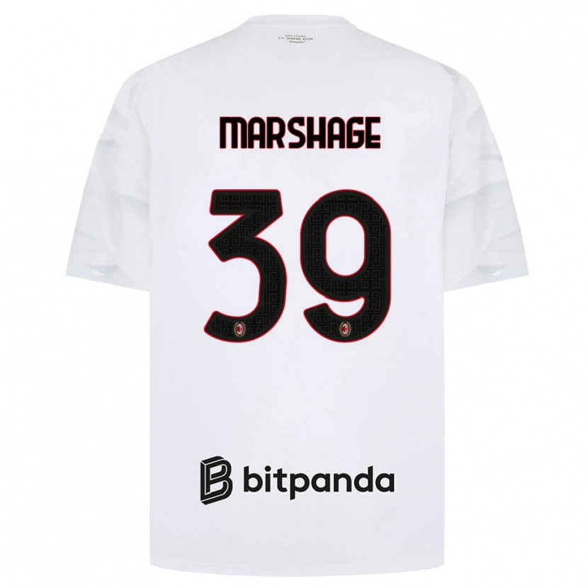 Danxen Heren Wilgot Marshage #39 Wit Rood Zwart Uitshirt Uittenue 2026/27 T-Shirt België