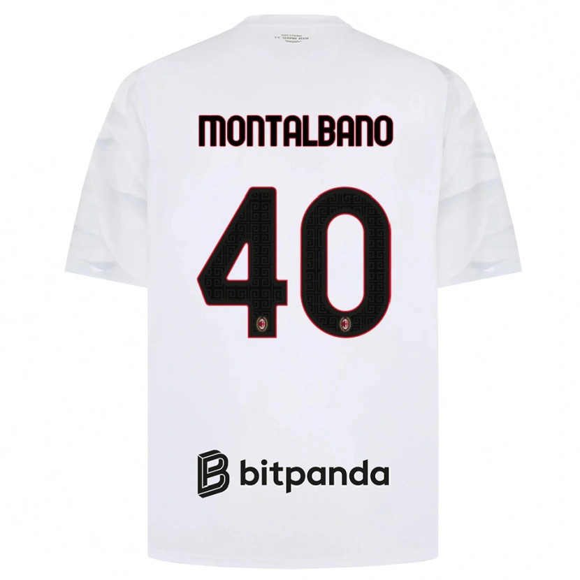 Danxen Heren Nicolo Montalbano #40 Wit Rood Zwart Uitshirt Uittenue 2026/27 T-Shirt België