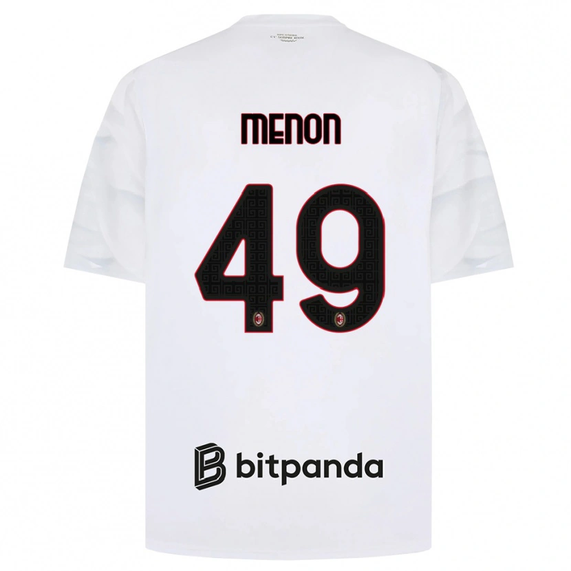 Danxen Heren Luca Menon #49 Wit Rood Zwart Uitshirt Uittenue 2026/27 T-Shirt België