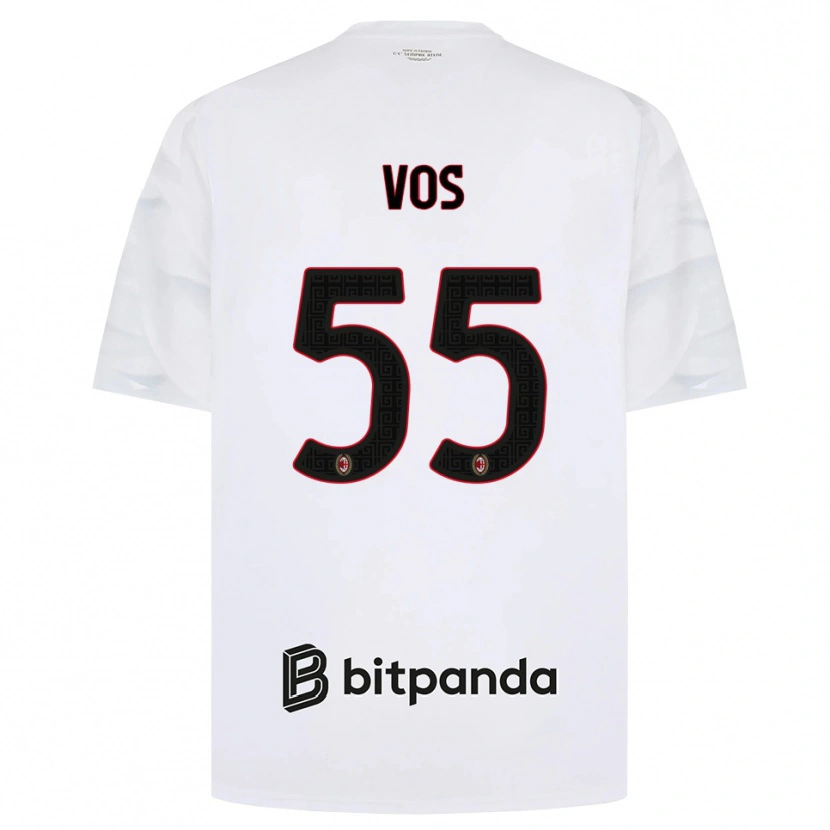 Danxen Heren Silvano Vos #55 Wit Rood Zwart Uitshirt Uittenue 2026/27 T-Shirt België