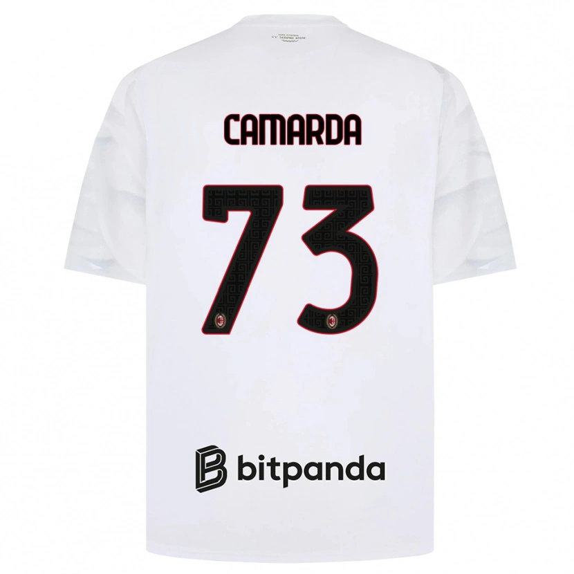 Danxen Heren Francesco Camarda #73 Wit Rood Zwart Uitshirt Uittenue 2026/27 T-Shirt België