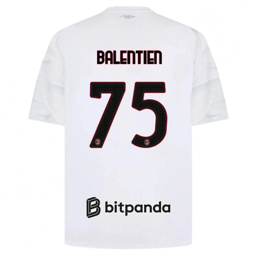 Danxen Heren Cheveyo Balentien #75 Wit Rood Zwart Uitshirt Uittenue 2026/27 T-Shirt België