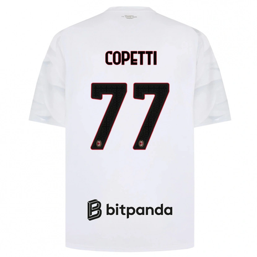 Danxen Heren Matilde Copetti #77 Wit Rood Zwart Uitshirt Uittenue 2026/27 T-Shirt België