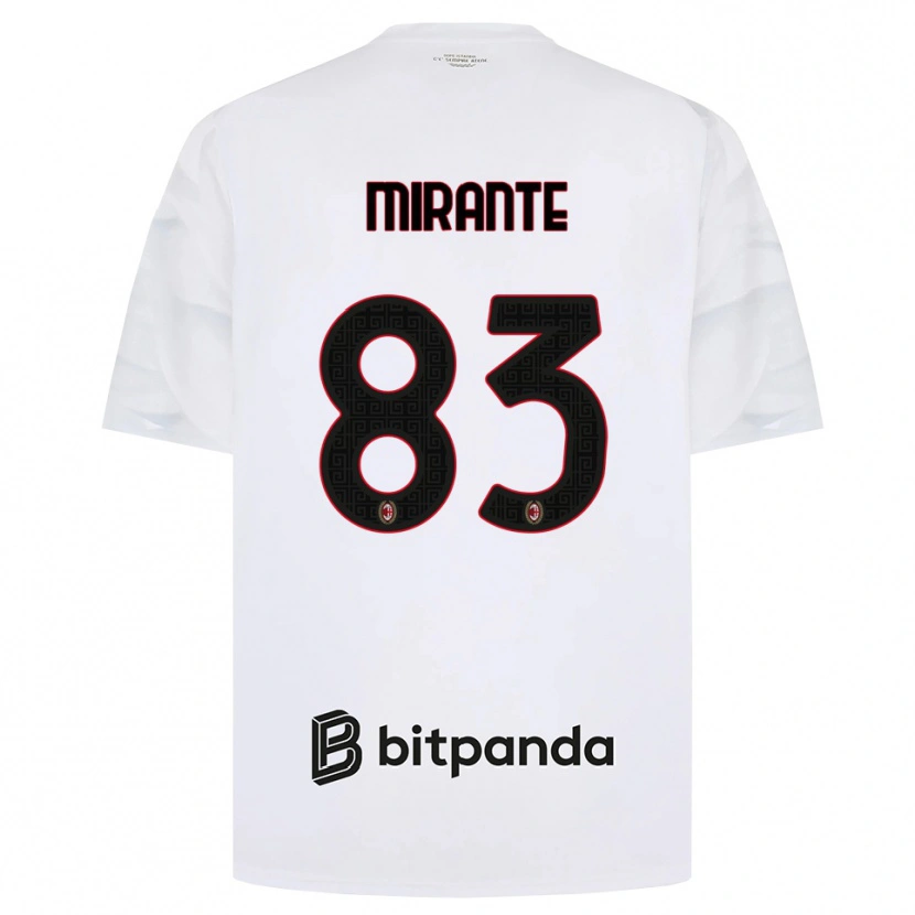 Danxen Heren Antonio Mirante #83 Wit Rood Zwart Uitshirt Uittenue 2026/27 T-Shirt België