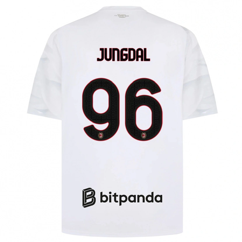 Danxen Heren Andreas Jungdal #96 Wit Rood Zwart Uitshirt Uittenue 2026/27 T-Shirt België