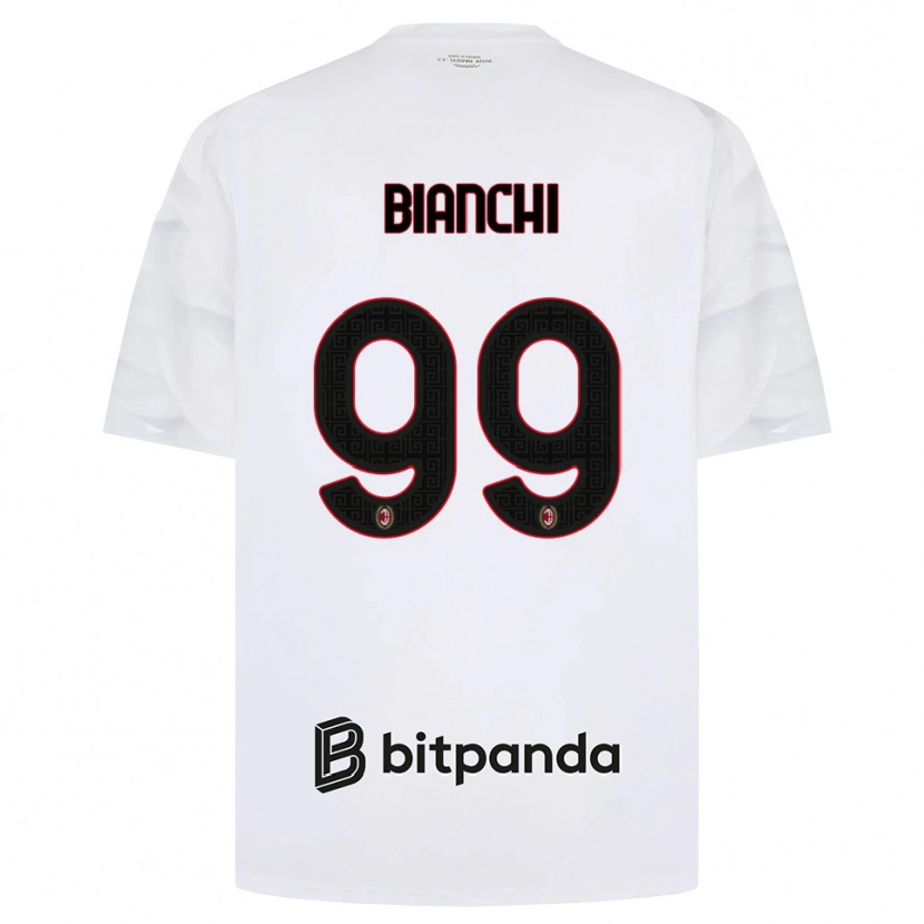 Danxen Heren Alessandro Bianchi #99 Wit Rood Zwart Uitshirt Uittenue 2026/27 T-Shirt België