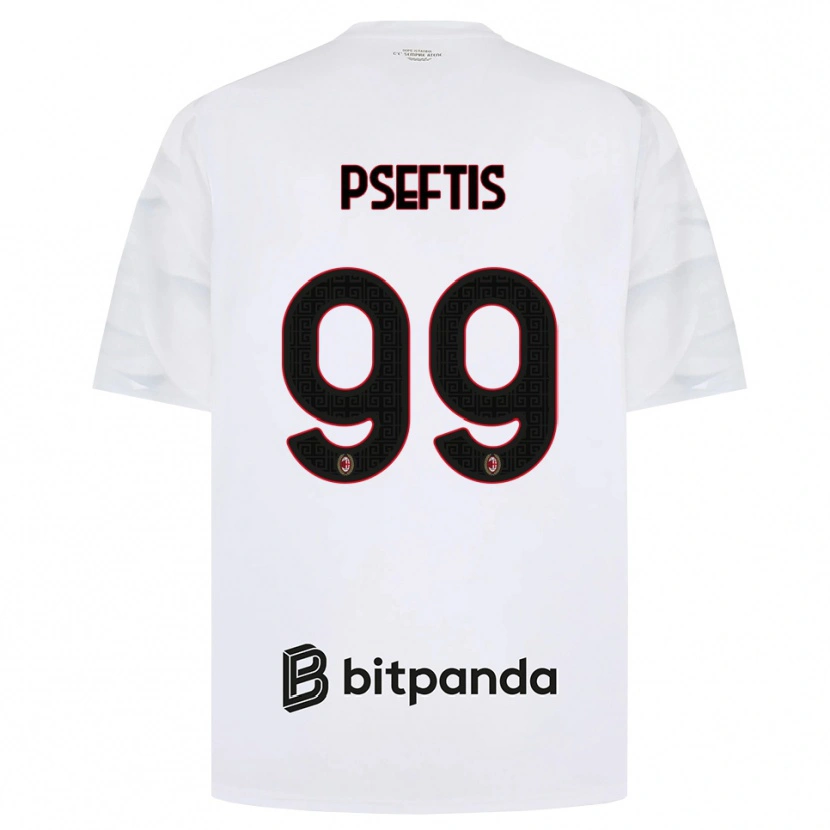 Danxen Heren Fotios Pseftis #99 Wit Rood Zwart Uitshirt Uittenue 2026/27 T-Shirt België