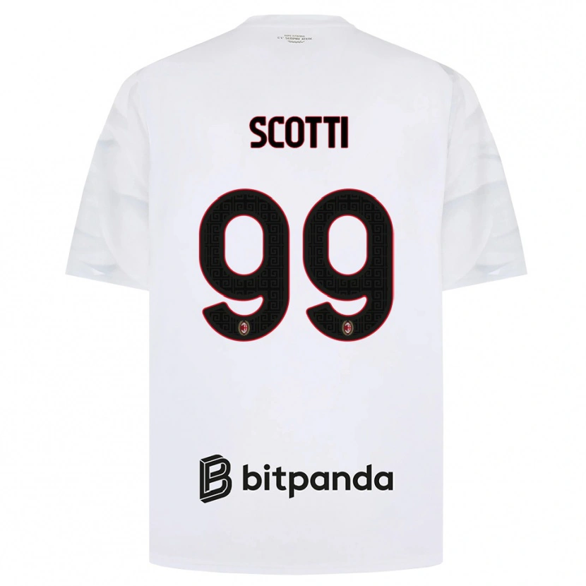 Danxen Heren Filippo Scotti #99 Wit Rood Zwart Uitshirt Uittenue 2026/27 T-Shirt België