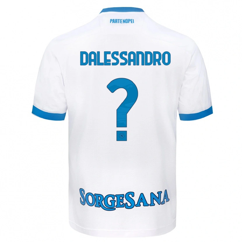 Danxen Heren Nicola Dalessandro #0 Wit Hemelsblauw Uitshirt Uittenue 2026/27 T-Shirt België