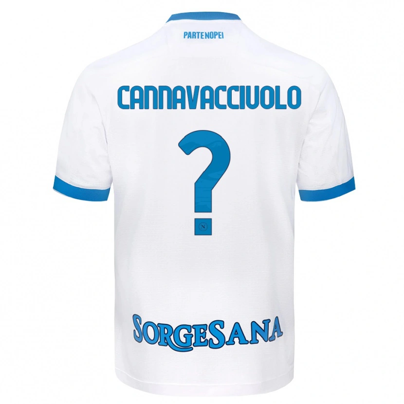 Danxen Heren Luigi Pio Cannavacciuolo #0 Wit Hemelsblauw Uitshirt Uittenue 2026/27 T-Shirt België