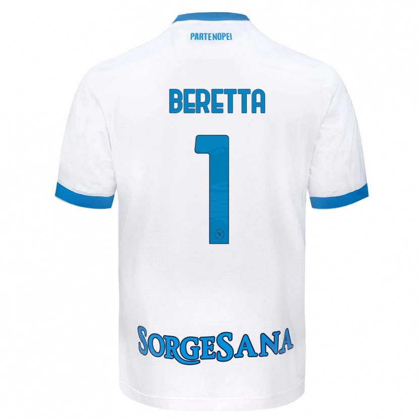 Danxen Heren Beatrice Beretta #1 Wit Hemelsblauw Uitshirt Uittenue 2026/27 T-Shirt België