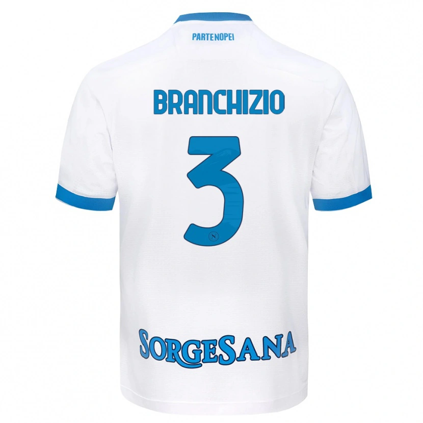Danxen Heren Agostino Branchizio #3 Wit Hemelsblauw Uitshirt Uittenue 2026/27 T-Shirt België