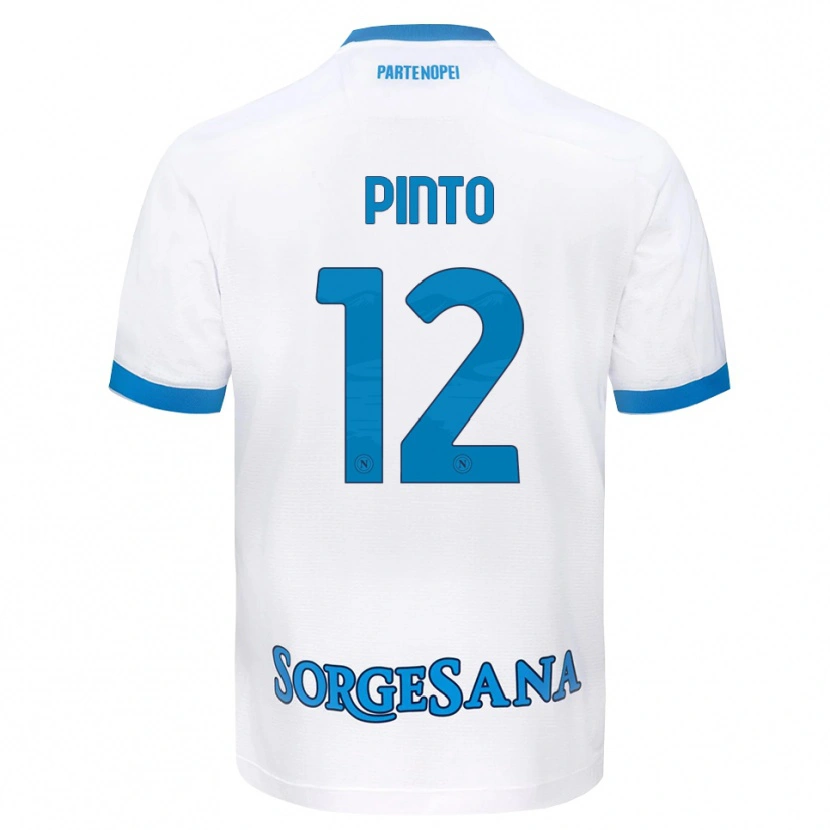 Danxen Heren Ciro Pinto #12 Wit Hemelsblauw Uitshirt Uittenue 2026/27 T-Shirt België