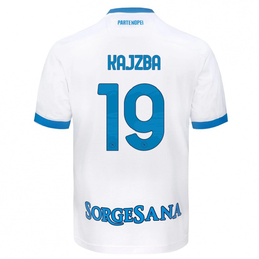 Danxen Heren Nina Kajzba #19 Wit Hemelsblauw Uitshirt Uittenue 2026/27 T-Shirt België