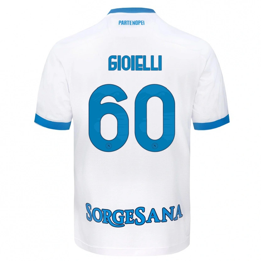 Danxen Heren Francesco Gioielli #60 Wit Hemelsblauw Uitshirt Uittenue 2026/27 T-Shirt België