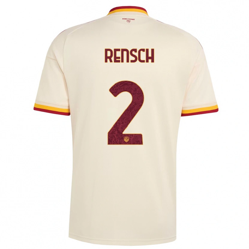 Danxen Heren Devyne Rensch #2 Champagne Rood Geel Uitshirt Uittenue 2026/27 T-Shirt België